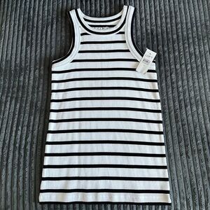 LOFT Monochrome Striped Sleeveless Tank Top - Size XS - NWT